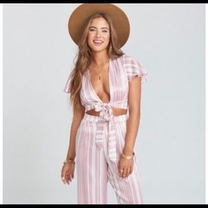 Show me your mumu arie tie top slipper stripe